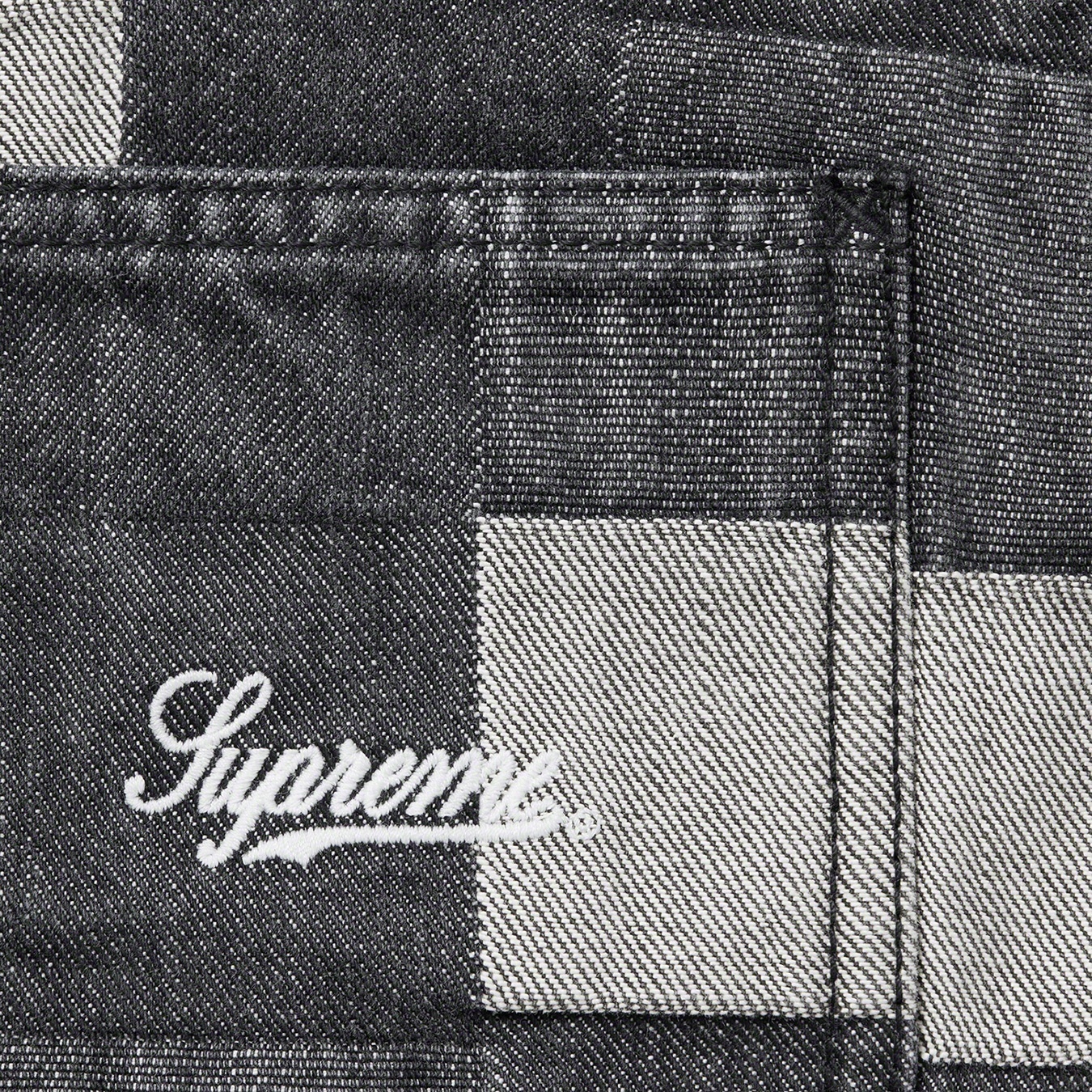 Patched Denim Vest view 3